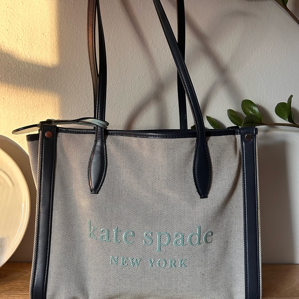 Kate Spade Black and Cream Tote Bag
